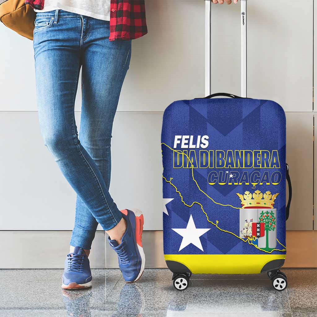 Felis Dia di Bandera Curacao Luggage Cover Flag Proud - Wonder Print Shop