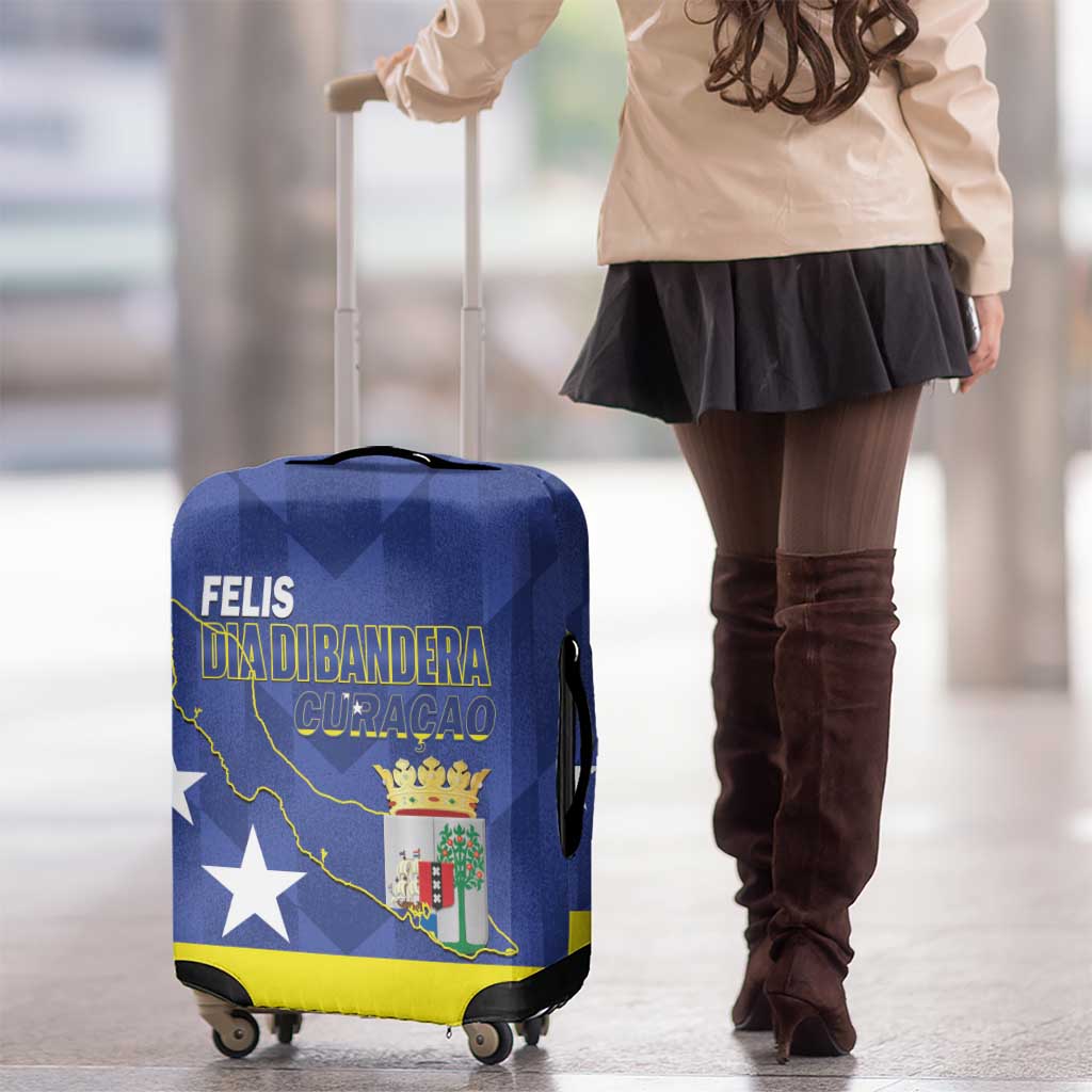 Felis Dia di Bandera Curacao Luggage Cover Flag Proud - Wonder Print Shop