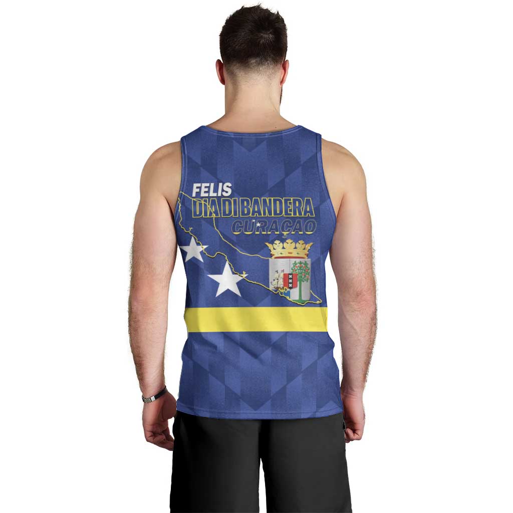 Felis Dia di Bandera Curacao Men Tank Top Flag Proud - Wonder Print Shop