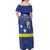 Felis Dia di Bandera Curacao Off Shoulder Maxi Dress Flag Proud - Wonder Print Shop