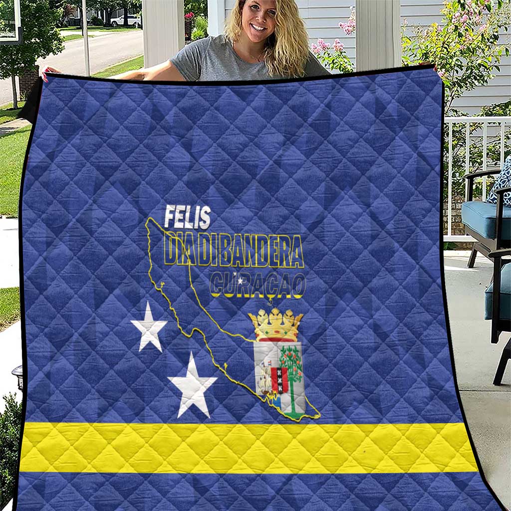Felis Dia di Bandera Curacao Quilt Flag Proud - Wonder Print Shop