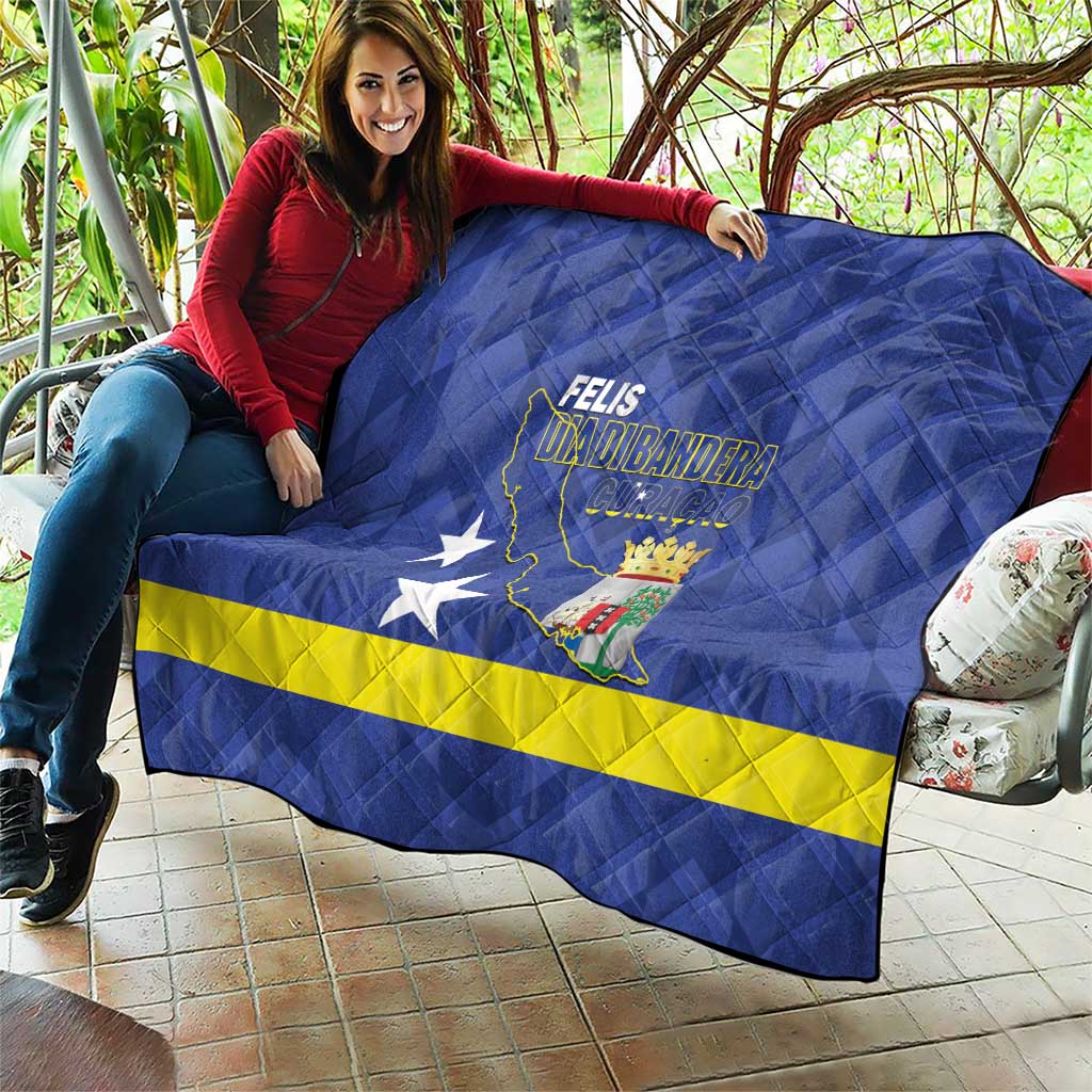 Felis Dia di Bandera Curacao Quilt Flag Proud - Wonder Print Shop