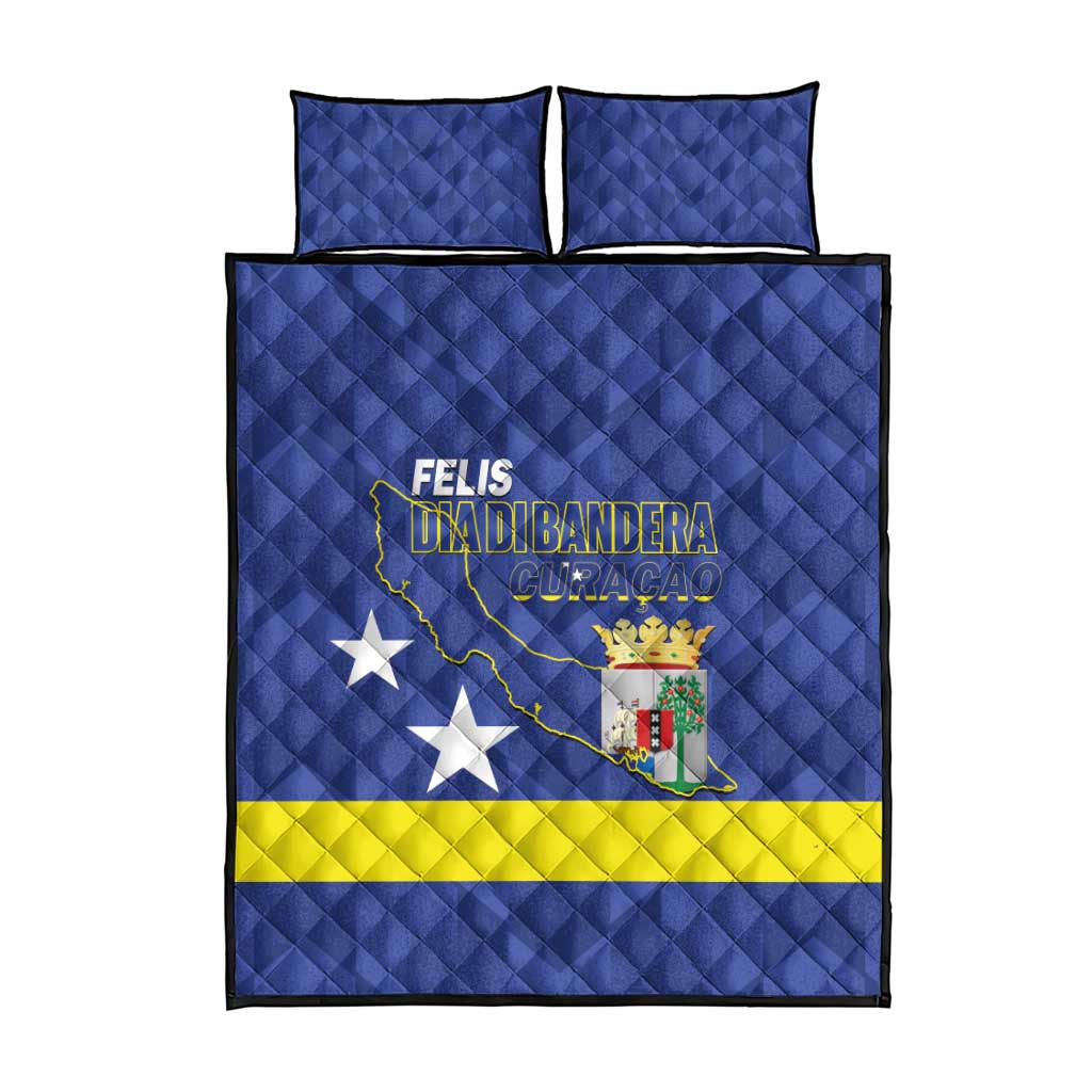 Felis Dia di Bandera Curacao Quilt Bed Set Flag Proud - Wonder Print Shop