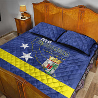 Felis Dia di Bandera Curacao Quilt Bed Set Flag Proud - Wonder Print Shop