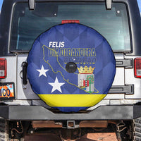 Felis Dia di Bandera Curacao Spare Tire Cover Flag Proud - Wonder Print Shop