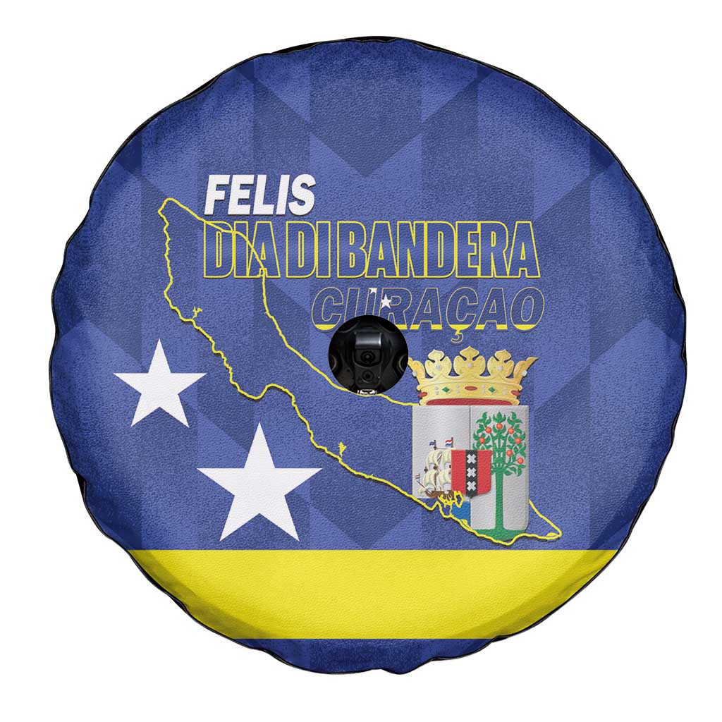 Felis Dia di Bandera Curacao Spare Tire Cover Flag Proud - Wonder Print Shop