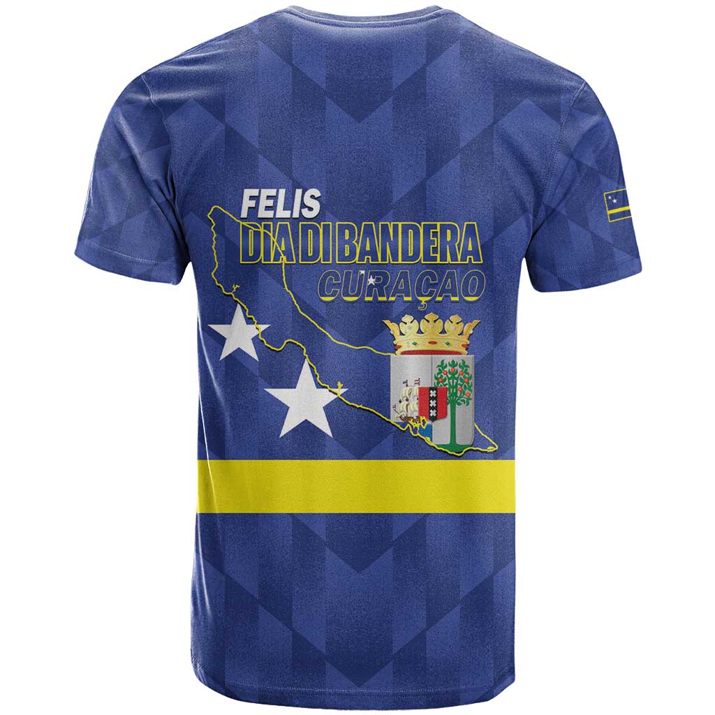 Felis Dia di Bandera Curacao T Shirt Flag Proud - Wonder Print Shop