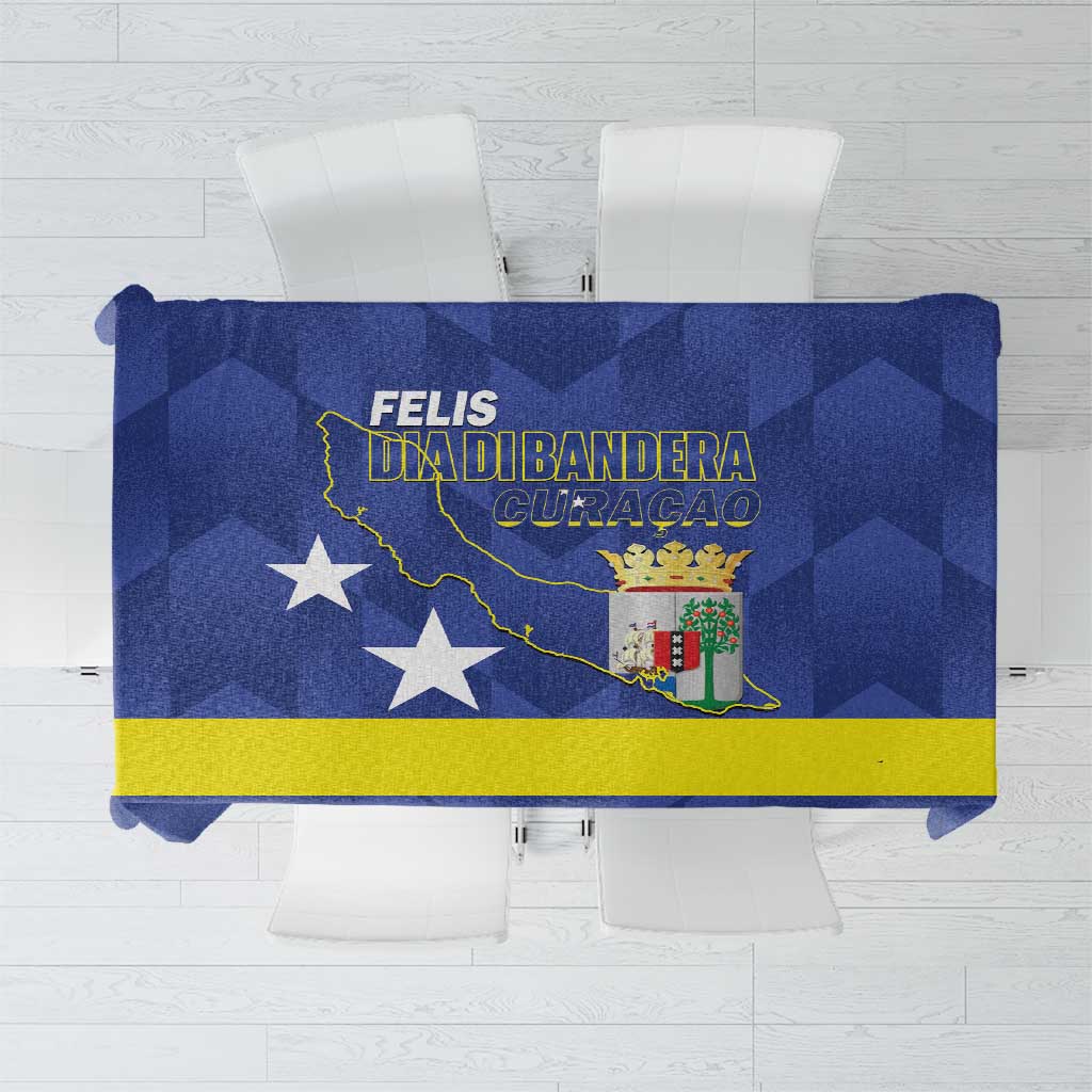 Felis Dia di Bandera Curacao Tablecloth Flag Proud - Wonder Print Shop