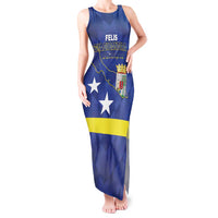 Felis Dia di Bandera Curacao Tank Maxi Dress Flag Proud - Wonder Print Shop