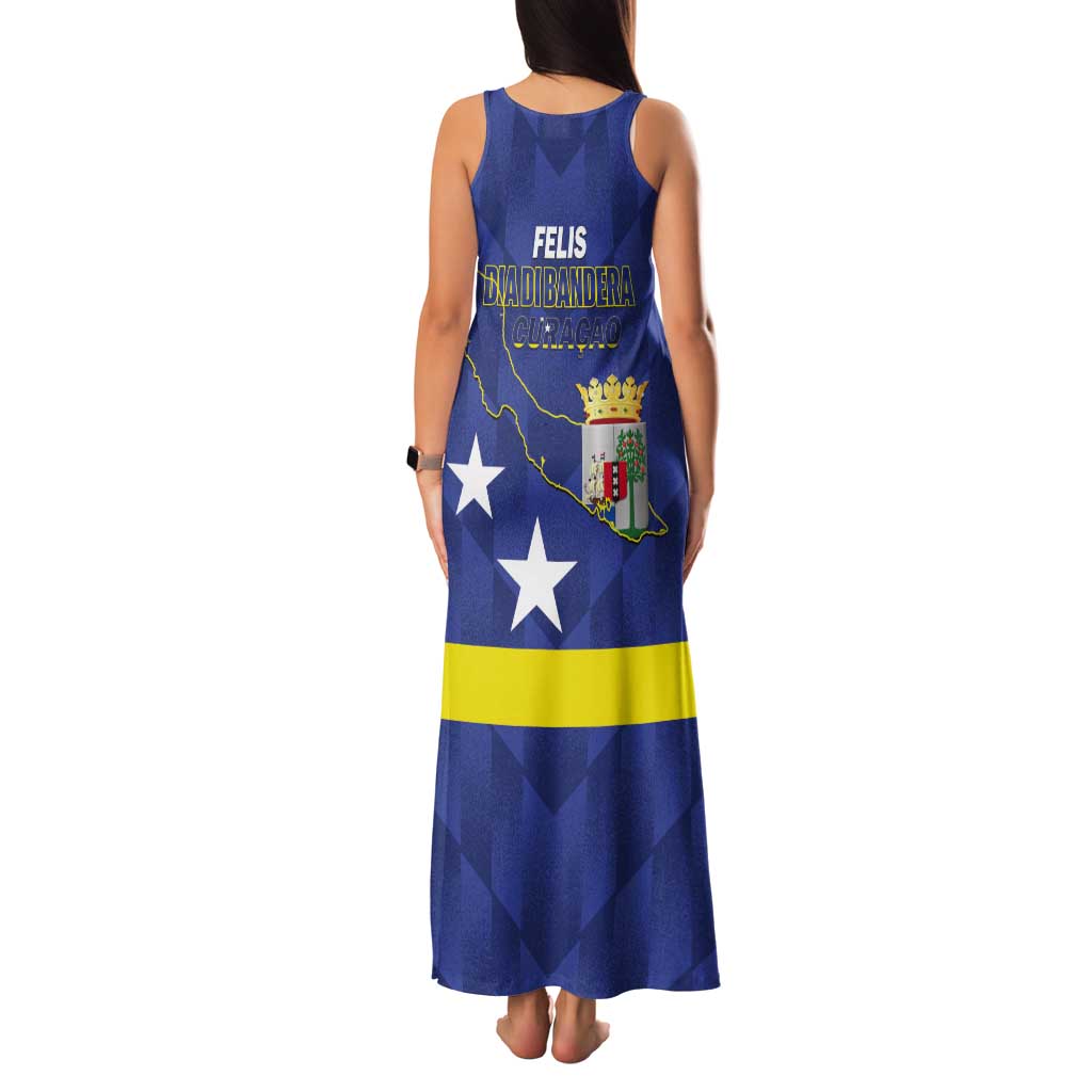 Felis Dia di Bandera Curacao Tank Maxi Dress Flag Proud - Wonder Print Shop