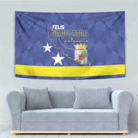 Felis Dia di Bandera Curacao Tapestry Flag Proud - Wonder Print Shop