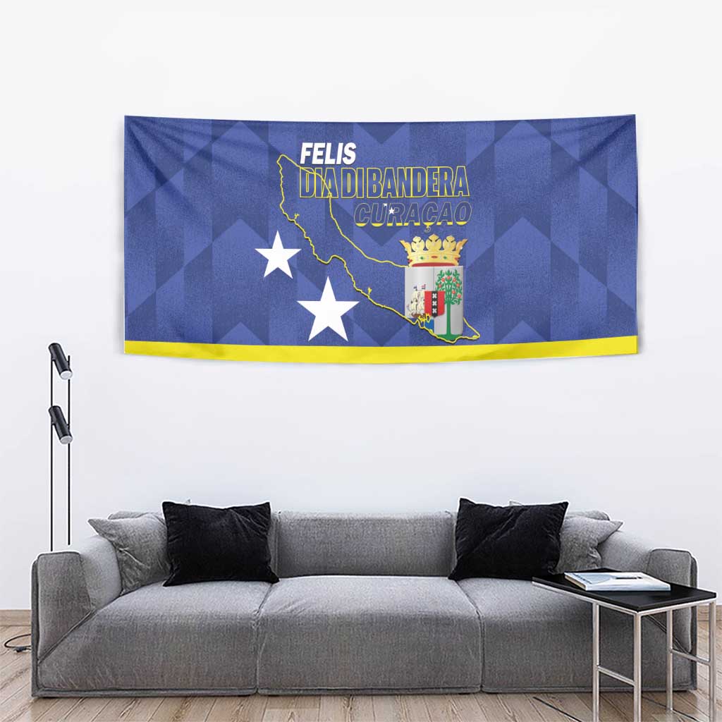 Felis Dia di Bandera Curacao Tapestry Flag Proud - Wonder Print Shop