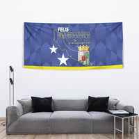 Felis Dia di Bandera Curacao Tapestry Flag Proud - Wonder Print Shop
