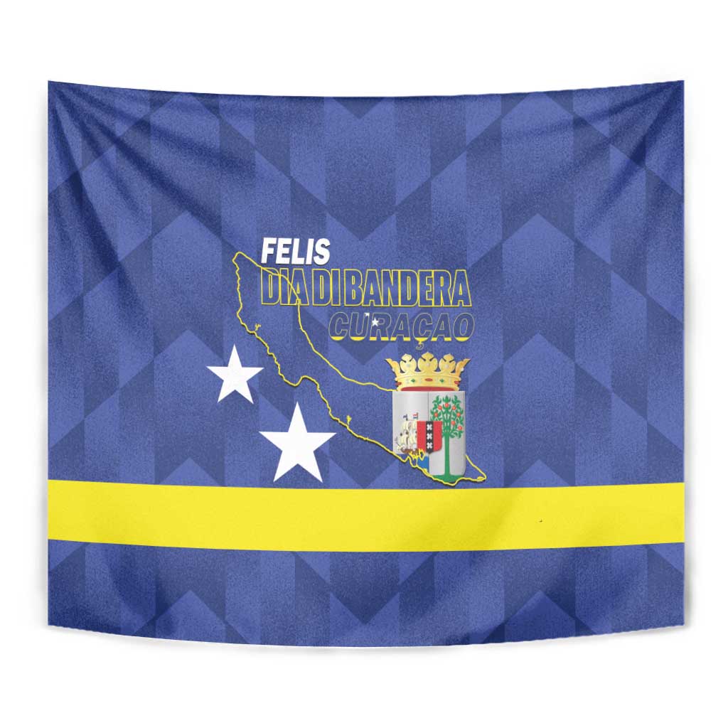 Felis Dia di Bandera Curacao Tapestry Flag Proud - Wonder Print Shop