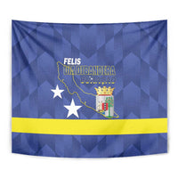 Felis Dia di Bandera Curacao Tapestry Flag Proud - Wonder Print Shop