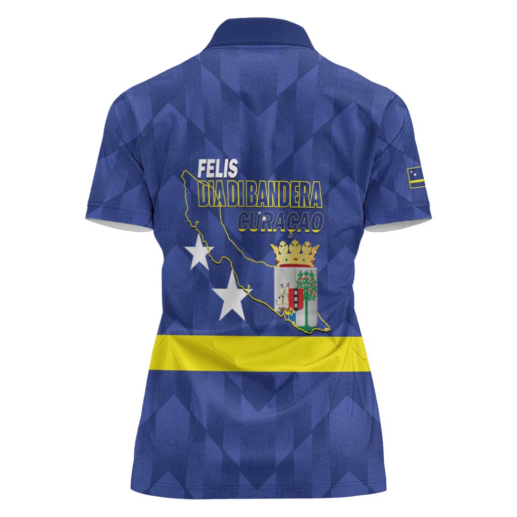 Felis Dia di Bandera Curacao Women Polo Shirt Flag Proud - Wonder Print Shop