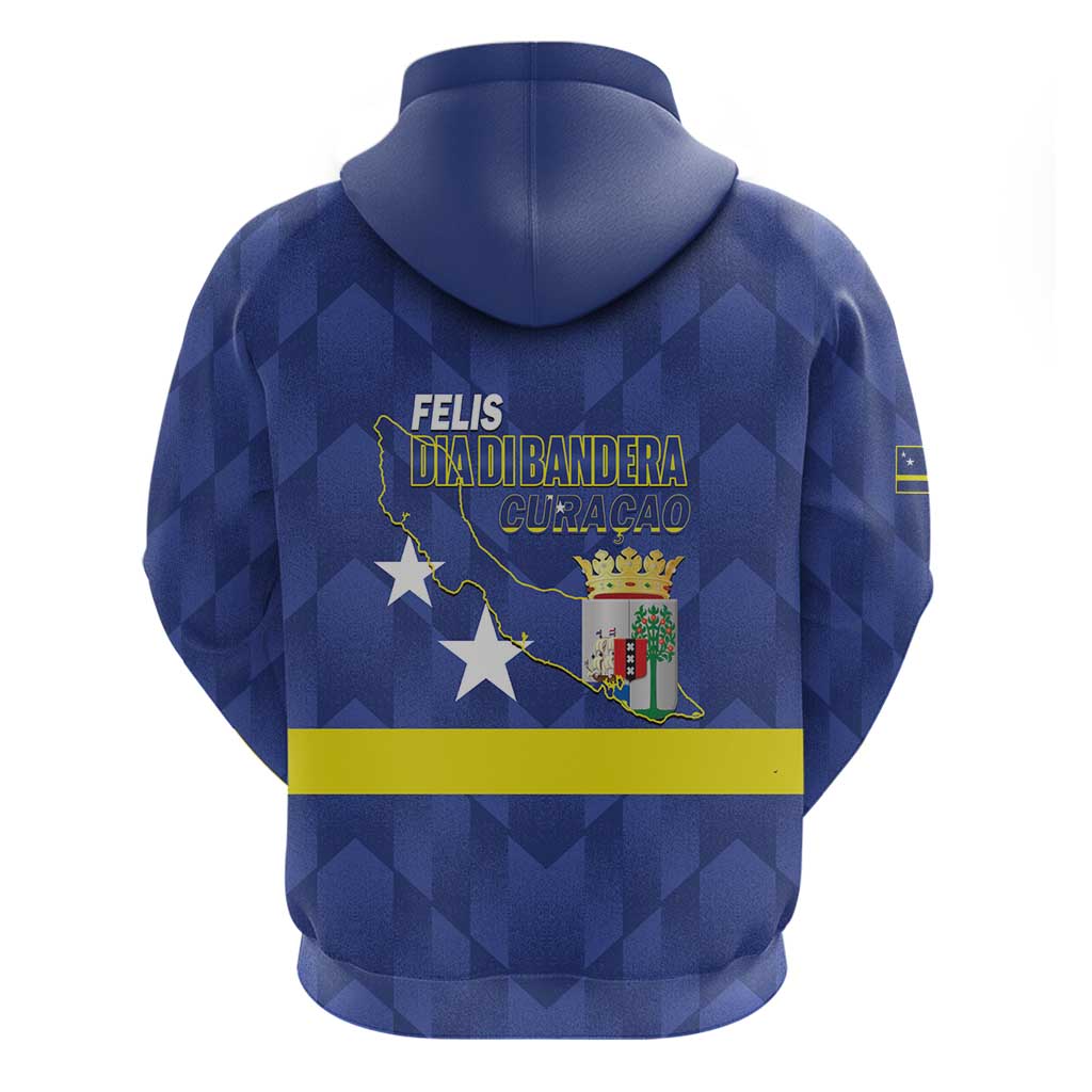 Felis Dia di Bandera Curacao Zip Hoodie Flag Proud - Wonder Print Shop