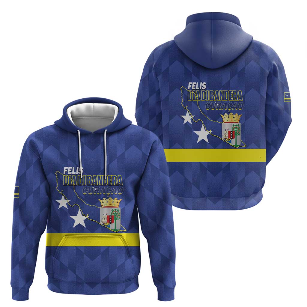 Felis Dia di Bandera Curacao Zip Hoodie Flag Proud - Wonder Print Shop