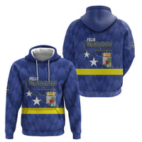Felis Dia di Bandera Curacao Zip Hoodie Flag Proud - Wonder Print Shop