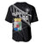 Custom Curacao Football Baseball Jersey Go La Familia Azul Black Style - Wonder Print Shop