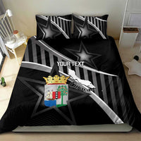 Custom Curacao Football Bedding Set Go La Familia Azul Black Style - Wonder Print Shop