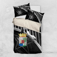 Custom Curacao Football Bedding Set Go La Familia Azul Black Style - Wonder Print Shop