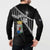 Custom Curacao Football Button Sweatshirt Go La Familia Azul Black Style - Wonder Print Shop
