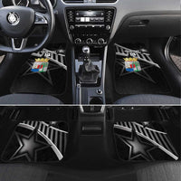 Custom Curacao Football Car Mats Go La Familia Azul Black Style - Wonder Print Shop
