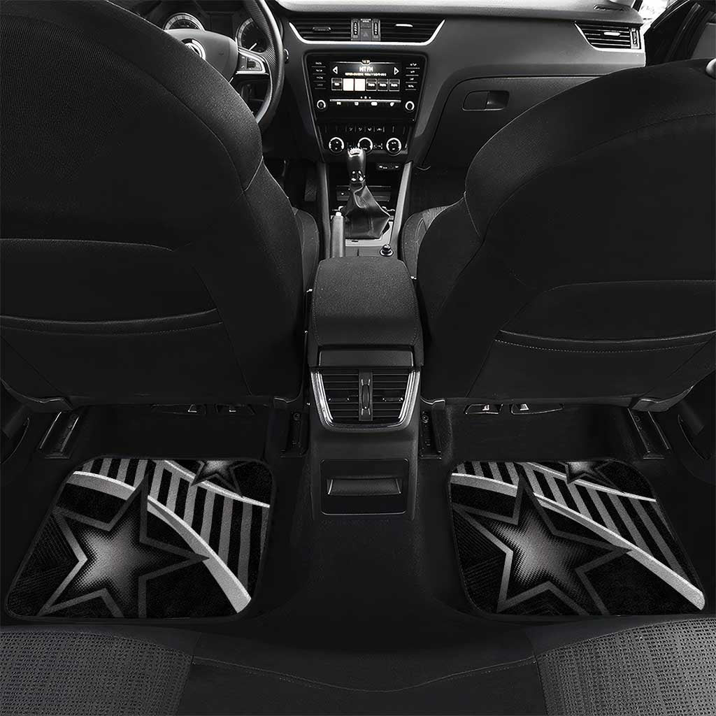 Custom Curacao Football Car Mats Go La Familia Azul Black Style - Wonder Print Shop