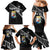 Custom Curacao Football Family Matching Mermaid Dress and Hawaiian Shirt Go La Familia Azul Black Style - Wonder Print Shop
