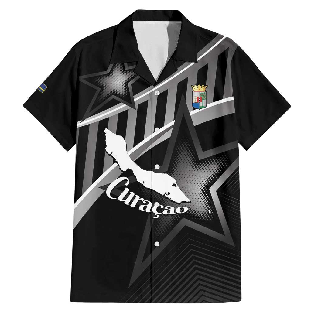 Custom Curacao Football Family Matching Mermaid Dress and Hawaiian Shirt Go La Familia Azul Black Style - Wonder Print Shop