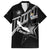 Custom Curacao Football Family Matching Puletasi and Hawaiian Shirt Go La Familia Azul Black Style - Wonder Print Shop