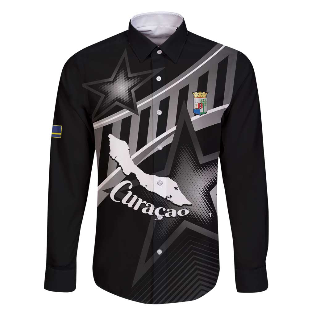 Custom Curacao Football Family Matching Puletasi and Hawaiian Shirt Go La Familia Azul Black Style - Wonder Print Shop