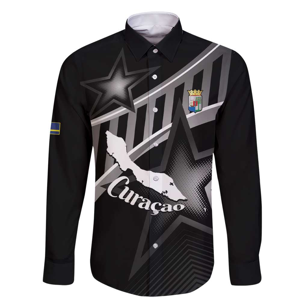 Custom Curacao Football Family Matching Short Sleeve Bodycon Dress and Hawaiian Shirt Go La Familia Azul Black Style - Wonder Print Shop