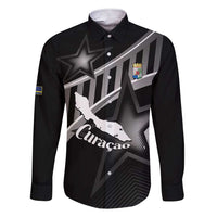 Custom Curacao Football Family Matching Short Sleeve Bodycon Dress and Hawaiian Shirt Go La Familia Azul Black Style - Wonder Print Shop