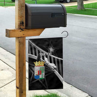 Custom Curacao Football Garden Flag Go La Familia Azul Black Style - Wonder Print Shop