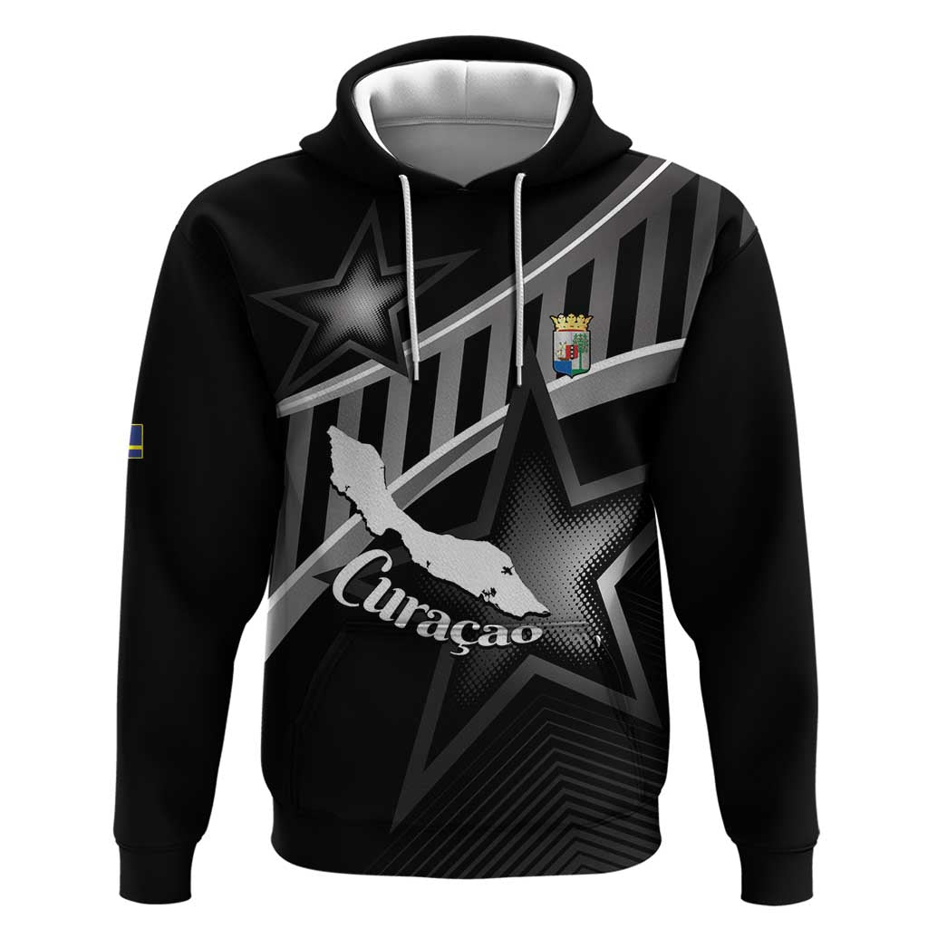 Custom Curacao Football Hoodie Go La Familia Azul Black Style - Wonder Print Shop