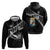 Custom Curacao Football Hoodie Go La Familia Azul Black Style - Wonder Print Shop