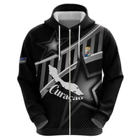 Custom Curacao Football Hoodie Go La Familia Azul Black Style - Wonder Print Shop