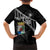 Custom Curacao Football Kid Hawaiian Shirt Go La Familia Azul Black Style - Wonder Print Shop