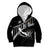Custom Curacao Football Kid Hoodie Go La Familia Azul Black Style - Wonder Print Shop