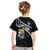 Custom Curacao Football Kid T Shirt Go La Familia Azul Black Style - Wonder Print Shop