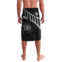 Custom Curacao Football Lavalava Go La Familia Azul Black Style - Wonder Print Shop