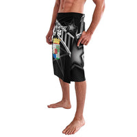 Custom Curacao Football Lavalava Go La Familia Azul Black Style - Wonder Print Shop