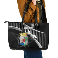 Custom Curacao Football Leather Tote Bag Go La Familia Azul Black Style - Wonder Print Shop