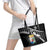 Custom Curacao Football Leather Tote Bag Go La Familia Azul Black Style - Wonder Print Shop