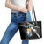 Custom Curacao Football Leather Tote Bag Go La Familia Azul Black Style - Wonder Print Shop