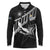 Custom Curacao Football Long Sleeve Polo Shirt Go La Familia Azul Black Style - Wonder Print Shop