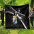Custom Curacao Football Quilt Go La Familia Azul Black Style - Wonder Print Shop