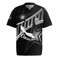Custom Curacao Football Rugby Jersey Go La Familia Azul Black Style - Wonder Print Shop
